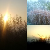 Dzisiejszy wschód słońca w mroznej małopolsce:)