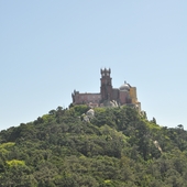 zamek władców Portugali(Sintra)widpk z zamku Maurów