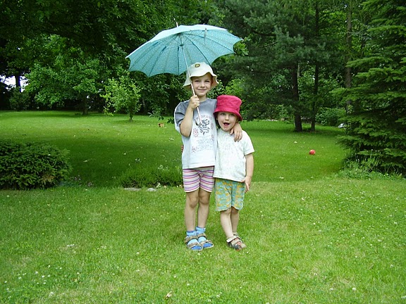 A to Kuba i Magda pod parasolem
