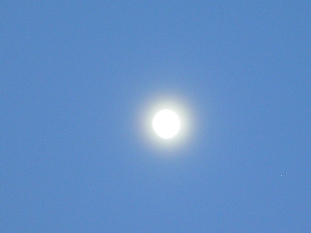 Księżyc na tle błękitu