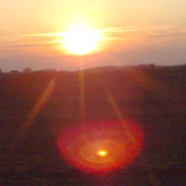 zachód słońca
