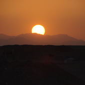Zachód słońca - Egipt.
