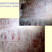 Bazylika - freski sprzed wielu wieków odkryte podczas renowacji nawy bocznej.