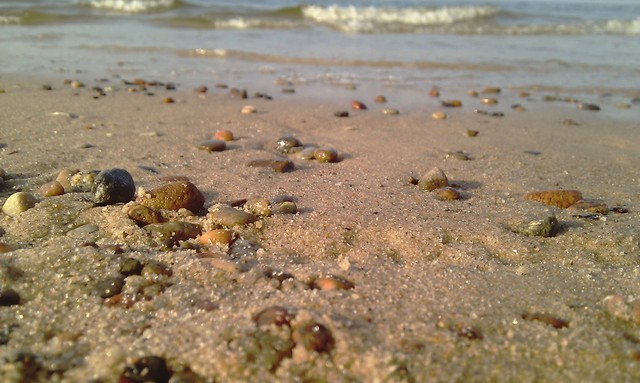 Mieleńska plaża wiosną