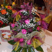 Urodzinowe kwiaty mojej koleżanki Joli:)