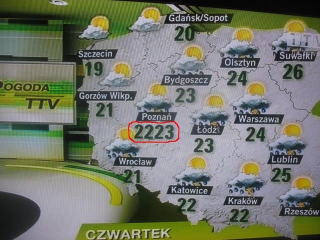 Pogoda na jutro....kosmiczne upały w Wielkopolsce:))))