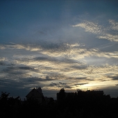 Wieczorne niebo nad Gdańskiem
