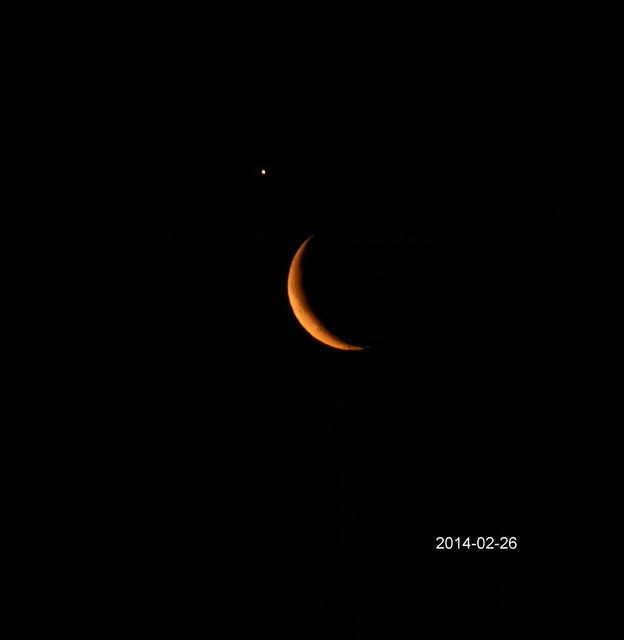 Spotkanie  Księżyca i  Wenus.