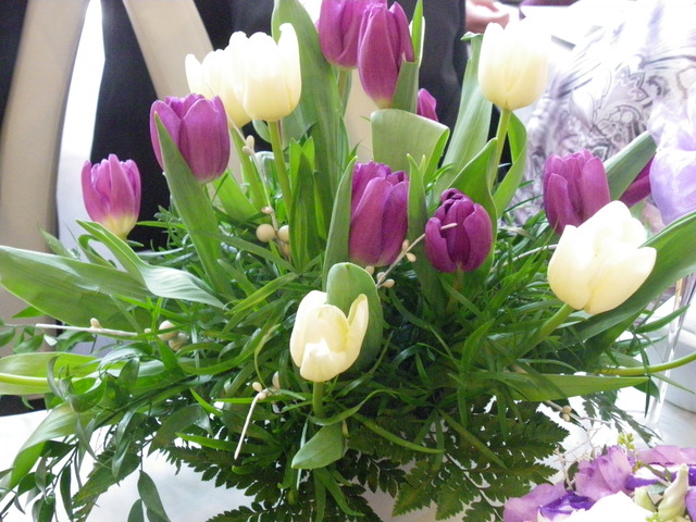 kwiaty stołowe :)