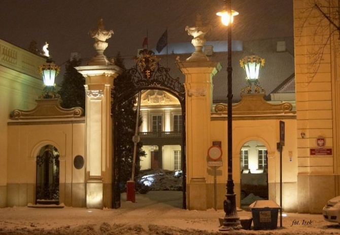 Warszawa zimą i nocą