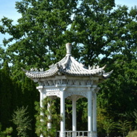 altana w ogrodzie botanicznym