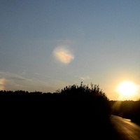 Powrót o zachodzie słońca:)